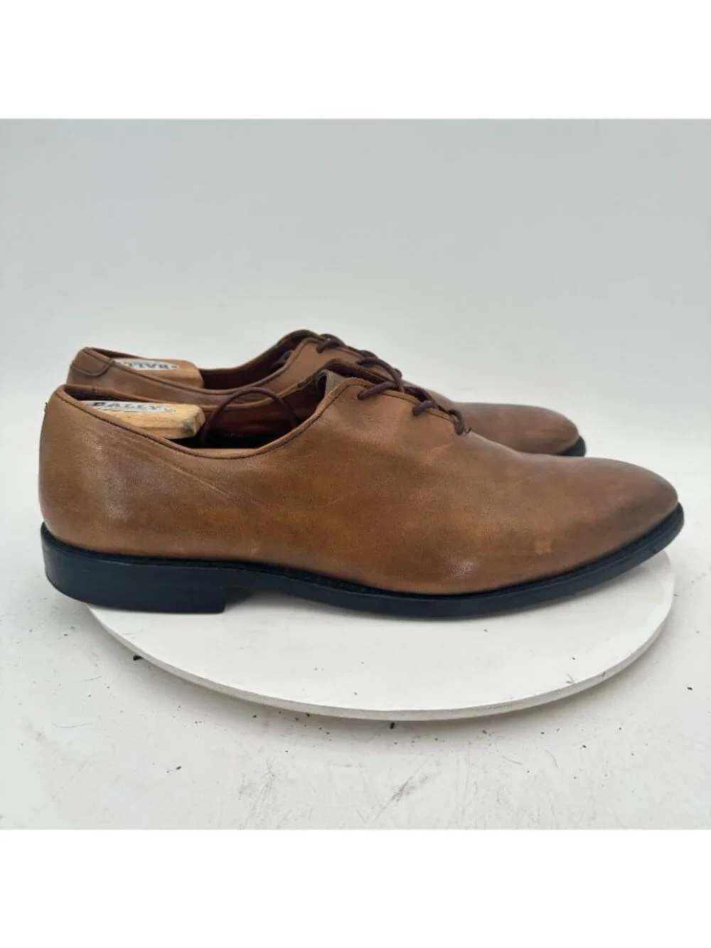 Allen Edmonds Hanover Men Size 12D Brown Leather Whole Cut Oxford Dress Shoes